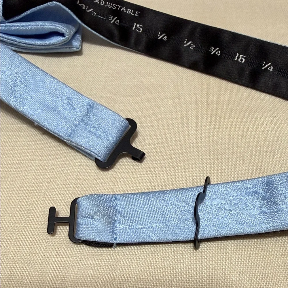 Madison Light Blue Adjustable Bow Tie